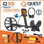 Detecteur de metaux Quest Q35 avec un Pointer pour localiser un objet métallique