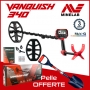 Detecteur de metaux pour debuter : le Minelab Vanquish 340 avec de nombreux accessoires de detection