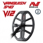 Grand disque V12 Minelab mesurant 23 cm de largeur et 30 cm de longueur