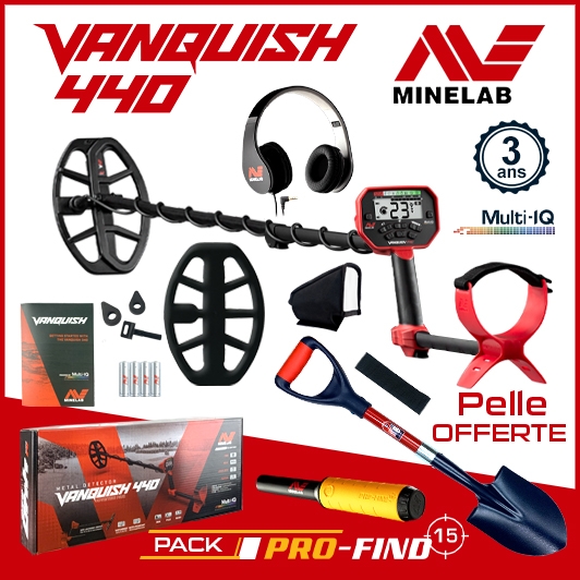 Minelab Vanquish 440 : le detecteur de metaux d'entrée de gamme doté de fonctionnalités innovantes