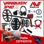 Detecteur de metaux Vanquish 540 Pack Pro Minelab avec un casque sans fil et 2 têtes de détection