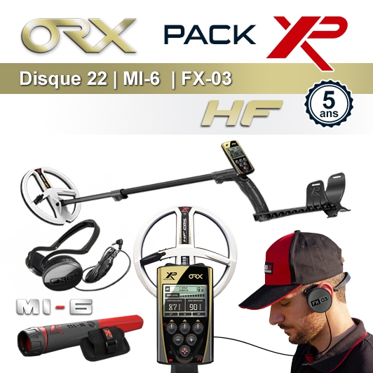 Detecteur de metaux XP Orx avec disque 22,5cm HF et pro-pointer XP MI-6