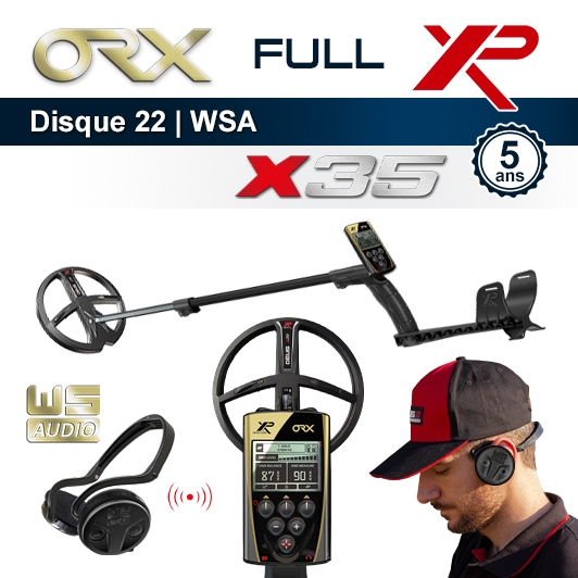 Détecteur de métaux XP Orx avec disque 22,5cm et casque sans fil WSA
