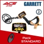 Detecteur Garrett Ace 250 avec le pack contenant un protège-disque