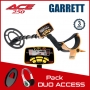 Detecteur de metaux Garrett Ace 250 avec l'ensemble des accessoires de détection indispensables