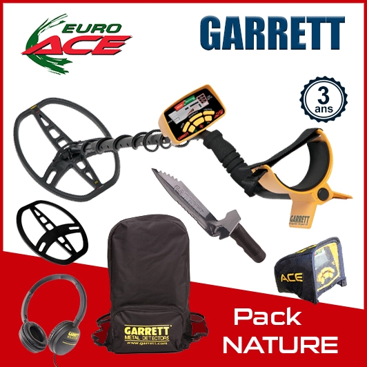 Detecteur de metaux Garrett Euroace 350 et le Pack Nature