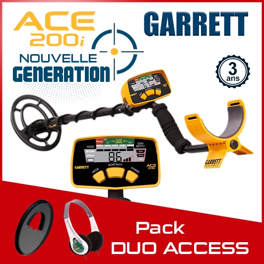 Détecteur Garrett Ace 200i pour la recherche de métaux