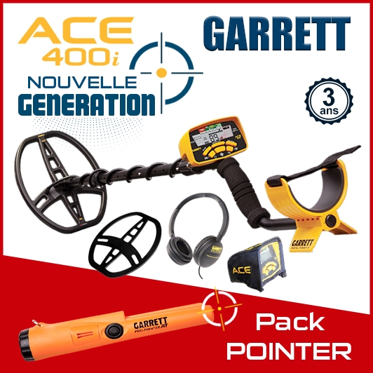 Le Garrett Ace 400i est un détecteur de métaux simple et efficace