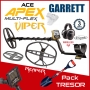 Detecteur de metaux Garrett Apex avec casque Z-Lynk et 2 disques, pour plus de profondeur