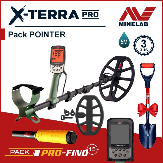 XTerra Pro Minelab : le detecteur de metaux avec la technologie Pro-Switch. Livré avec Pointer.