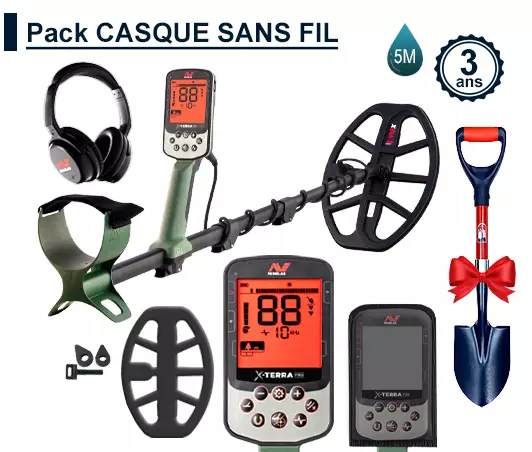 Minelab X-Terra Pro avec casque sans fil ML85