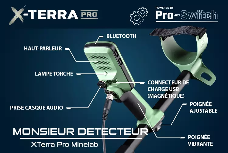 Meilleur détecteur pour débutant : Minelab X-Terra Pro