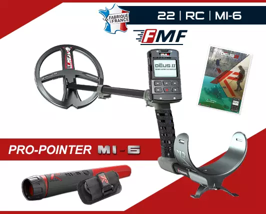 Détecteur XP Deus 2 RC équipé du disque 22FMF et Pointer MI-6 XP Deus 2 RC équipé du disque 22FMF et Pointer MI-6